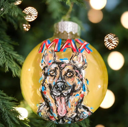 Custom Pop Art Pet Ornaments