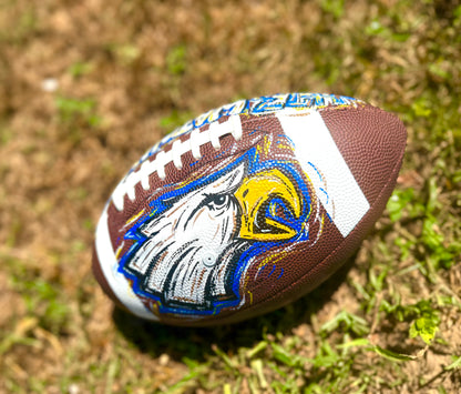 Custom Hand-Painted Football