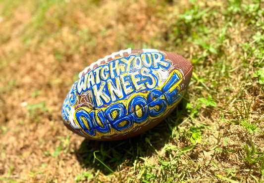 Custom Hand-Painted Football
