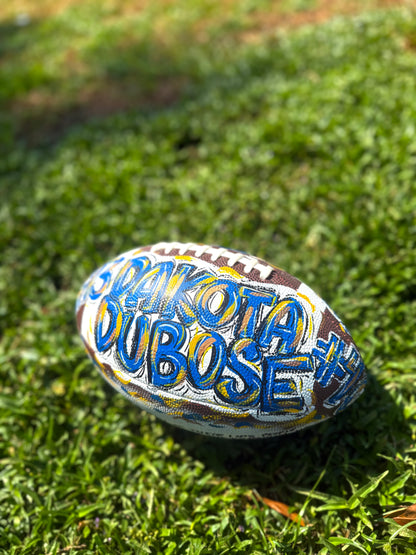 Custom Hand-Painted Football