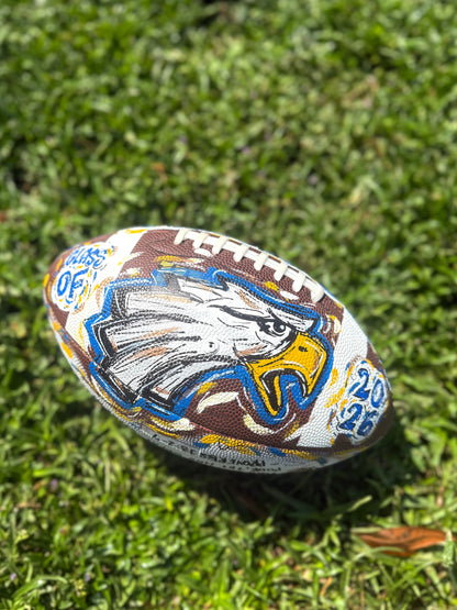 Custom Hand-Painted Football